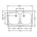 ALVEUS Compact 20 zlewozmywak, satin 1009428