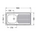 ALVEUS Compact 50 zlewozmywak, satin 1008954