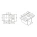 ALVEUS Cubo 40 zlewozmywak, 780 x 500 mm, piasek 1054724