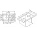 ALVEUS ELEGANT 110 Zlewozmywak, 810 x 510 mm, leinen 1009389