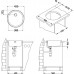 ALVEUS FORM 10 FI 90 Zlewozmywak stalowy, 450 mm, len 1084838