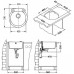 ALVEUS ROLL 10 Zlewozmywak granitowy, 530 mm, beżowy 55 1090968