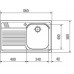 Franke Armonia AMX 611, zlewozmywak stalowy lewy 101.0120.022