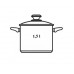 BANQUET Pojemnik termiczny z pokrywką 1,5L Culinaria LAVENDER biały/fioletowy 15TH1315