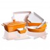 BANQUET Ceramiczna forma do zapiekania 29,5x12,5cm pomarańczowo-biała Culinaria 60ZF11