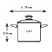 BANQUET Garnek ze stali nierdzewnej z pokrywką 3,9 l Massimo 48HF10H20