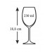 BANQUET CRYSTAL Leona 6 częściowy zestaw kieliszków do białego wina 230 ml 02B4G006230