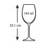 BANQUET CRYSTAL Leona 6 częściowy zestaw kieliszków białego wina 340 ml 02B4G006340