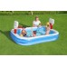 BESTWAY Family Pool Basen ogrodowy z koszykówką, 251 x 168 x 102 cm 54122