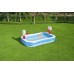 BESTWAY Family Pool Basen ogrodowy z koszykówką, 251 x 168 x 102 cm 54122