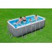 BESTWAY Power Steel Basen stelażowy 412 x 201 x 122 cm, z filtracją kartuszową 56456