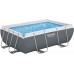 BESTWAY Power Steel Basen stelażowy 282 x 196 x 84 cm, z filtracją kartuszową 56629