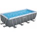 BESTWAY Power Steel Basen stelażowy 488 x 244 x 122 cm, z filtracją piaskową 56671