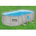 BESTWAY Power Steel Swim Vista Basen 427 x 250 x 100 cm, z filtracją kartuszową 56714