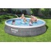 BESTWAY Fast Set Rattan Basen 396 x 84 cm, z filtracją kartuszową 57376