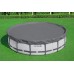 BESTWAY Pokrywa basenowa Premium 470 cm, szara, okrągła 58951