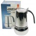 BIALETTI Kitty Nera Kawiarka ze stali nierdzewnej, 6 espresso 2160199313