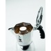 BIALETTI Brikka Elite Kawiarka z aluminium, 2 espresso, srebrny 2160199315