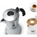 BIALETTI Brikka Elite Kawiarka z aluminium, 2 espresso, srebrny 2160199315