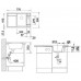 BLANCO Axia II 45 S-F Silgranit Zlewozmywak z korkiem aut. kawowy 516791