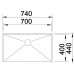 BLANCO ZEROX 700-U zlewozmywak stalowy, 740x440 mm, stal szlachetna gładka 521593