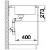 BLANCO ZEROX 400-IF/A stal Durinox z kor. InFino, z korkiem aut. i PushControl 523100