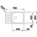 OUTLET BLANCO LANTOS XL 6S-IF Compact stal szlachetna szczotkowana z korkiem aut. 523140