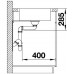 OUTLET BLANCO LANTOS XL 6S-IF Compact stal szlachetna szczotkowana z korkiem aut. 523140