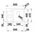 BLANCO SUPRA 340/180-IF/A komora prawa bez korka automatycznego 523368