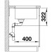 BLANCO SUBLINE 700-U LEVEL Silgranit PuraDur alumetalik z korkiem InFino 523540