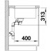 BLANCO SUBLINE 340/160-U muszkat bez korka automat. lewa komora 523555