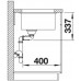 BLANCO SUBLINE 480/320-U biały bez korka aut. z korkiem InFino 523588