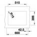 BLANCO SUBLINE 350/150-U bazaltowy bez korka aut. z korkami InFino 523746