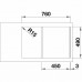 BLANCO CLASSIC NEO 45 S InFino szampan z korkiem aut. z deska 524010