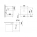 BLANCO SUBLINE 500-IF/A SteelFrame InFino antracyt bez korka automatycznego 524113