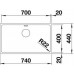 OUTLET BLANCO Andano 700-IF zlewozmywak bez korka automatycznego ­ 522969