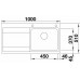 BLANCO Divon II 5S-IF InFino Zlewozmywak stal szlachetna lewa komora 521659