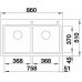 BLANCO Divon II 8-IF zlewozmywak stalowy, stal polerowana 521663
