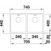 OUTLET BLANCO Andano 340/340-U zlewozmywak ze stali nierdzewnej bez korka automat. 522983
