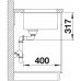 OUTLET BLANCO Etagon 500-U Silgranit bez korka automatycznego, antracyt 522227