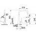BLANCO JULOS-S bateria kuchenna chrom 516757