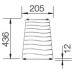 BLANCO Kratka ociekowa do ELON XL 6 S 436x205x12mm ze stali szlachetnej 229234