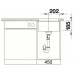 BLANCO SUBLINE 375-U zlewozmywak ceramiczny szarość aluminium z korkiem aut.516040