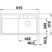 BLANCO ZENAR 5 S Silgranit® zlewozmywak z korkiem aut. alumetalik 520455