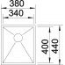 BLANCO Zerox 340-IF/N Zlewozmywak stal szlachetna 517238