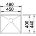BLANCO Zerox 450-U zlewozmywak stal szlachetna 517243