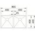 BLANCO Zerox 400/400-U zlewozmywak stal szlachetna 517259