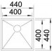 BLANCO Zerox 400-IF Zlewozmywak, stal szlachetna 521584