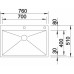 BLANCO Zlewozmywak ZEROX 700-IF/A stal szlachetna z kor. InFino 521631