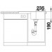 BLANCO ZIA 45 S Compact Silgranit PuraDur Antracyt, korek automatyczny 524711